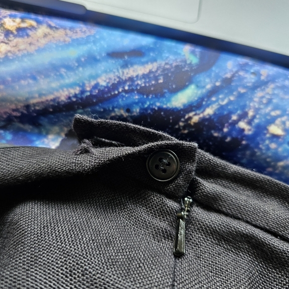 Talbots Irish Linen Pants 14 petite Fruit Tropical Vacation Beach Pull On - Picture 12 of 12